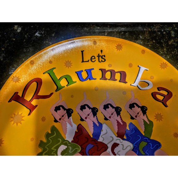 Pottery Barn 10" Lets Dance "Rhumba" Plate - Picture 5 of 7